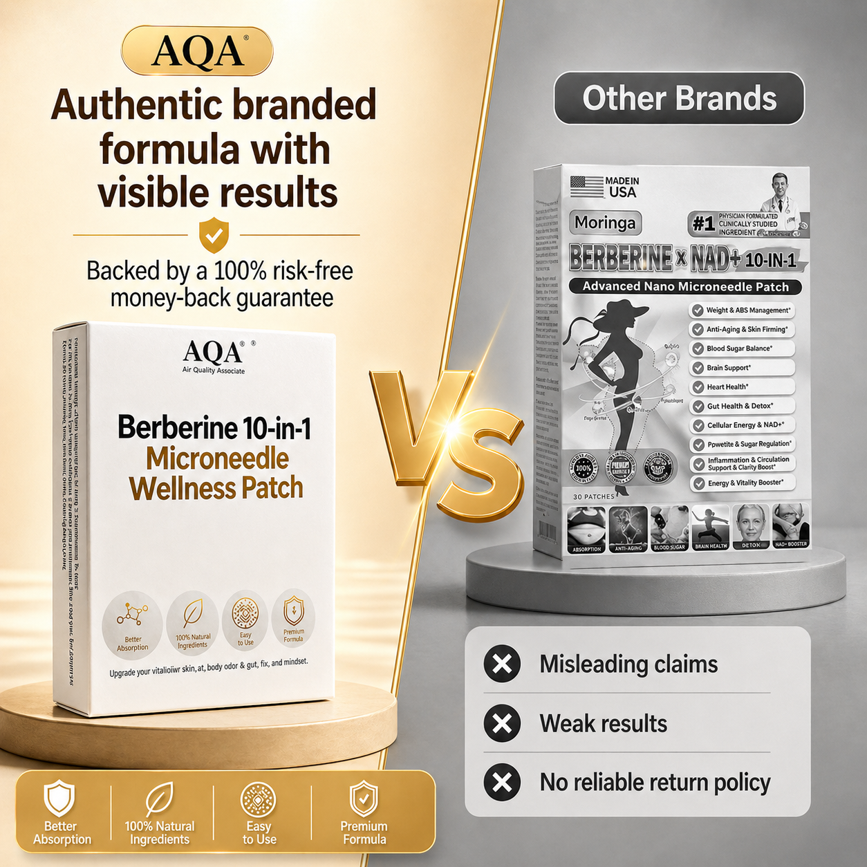 AQA® 𝗢𝗳𝗳𝗶𝗰𝗶𝗮𝗹 𝗦𝘁𝗼𝗿𝗲 | 𝗠𝗼𝗿𝗶𝗻𝗴𝗮 & 𝗕𝗲𝗿𝗯𝗲𝗿𝗶𝗻𝗲 𝟭𝟬-𝗜𝗡-𝟭 𝗔𝗱𝘃𝗮𝗻𝗰𝗲𝗱 𝗡𝗮𝗻𝗼 𝗠𝗶𝗰𝗿𝗼𝗻𝗲𝗲𝗱𝗹𝗲 𝗣𝗮𝘁𝗰𝗵 🩹(𝗢𝗻𝗰𝗲 𝗮 𝗗𝗮𝘆 - 𝗩𝗶𝘀𝗶𝗯𝗹𝗲 𝗥𝗲𝘀𝘂𝗹𝘁𝘀 𝗶𝗻 𝗝𝘂𝘀𝘁 𝟳 𝗗𝗮𝘆𝘀) 🌿