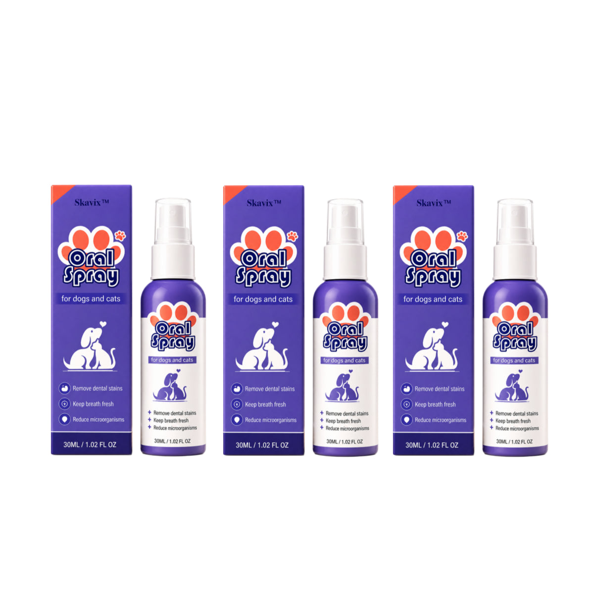 Skavix™ Pet Oral Spray ✅FDA Approved | Freshen Breath, Remove Tartar & Promote gum regeneration, stabilize teeth 🦷🦷