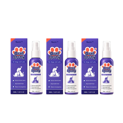 Skavix™ Pet Oral Spray ✅FDA Approved | Freshen Breath, Remove Tartar & Promote gum regeneration, stabilize teeth 🦷🦷